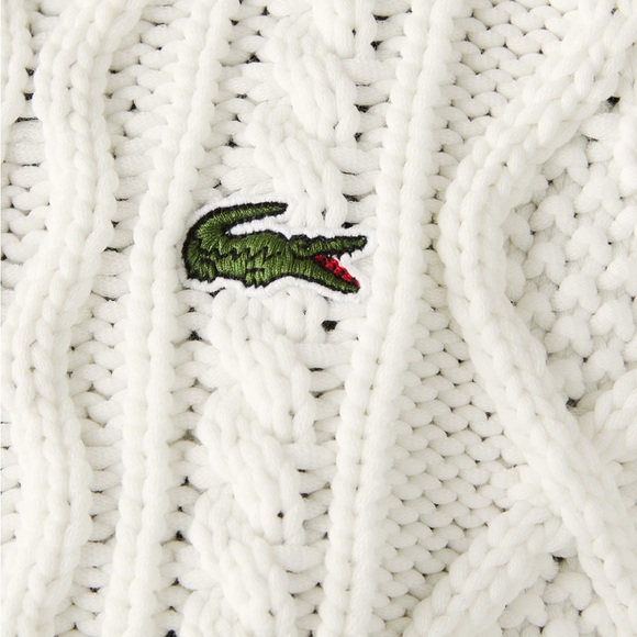 Lacoste Live!
Cable Knit Sweater 
Men’s Small (EU 2)
White/Ivory - Picture 3 of 3